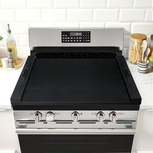 Multiple Noodle Board Stove Top Cover with Handles for Electric/Gas Stove Black